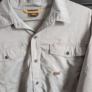 Ariat Men's Gray Button Down Shirt